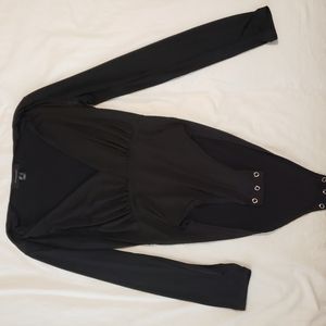 Deep V Neck Bodysuit